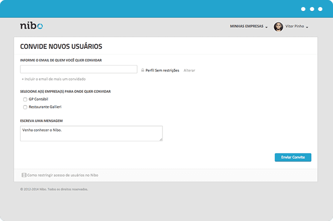 Tela de Colaboração Online